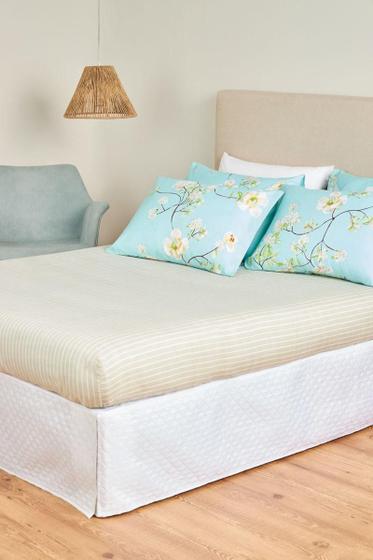 Imagem de Jogo De Cama Queen Harmonia Microfibra Verde Claro 2 Peças