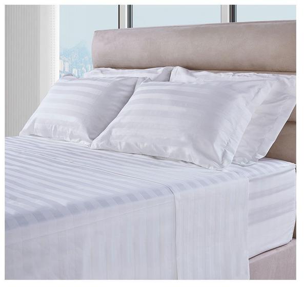 Jogo de Cama Solteiro 3 Peças 100% Algodão Percal 300 Fios Adamascado BF - Colchões Menor preço em Jogo de Cama Solteiro 3 Peças 100% Algodão Percal 300 Fios Adamascado BF - Colchões