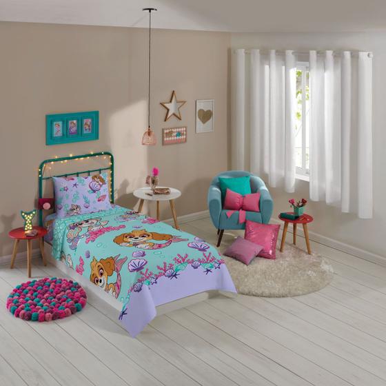 Imagem de Jogo de Cama Solteiro Infantil Estampado Personagens 2 Peças Microfibra 1,40m x 2,20m