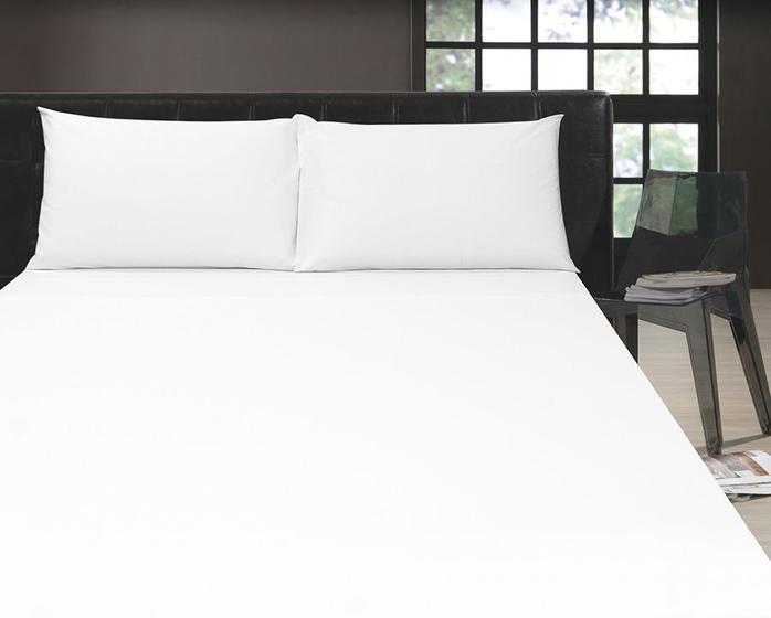 Jogo de Cama Zelo Hotel Casal - Percal 200 Fios - Branco Menor preço em Jogo de Cama Zelo Hotel Casal - Percal 200 Fios - Branco