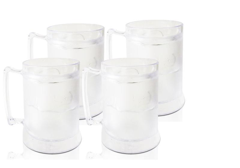 Imagem de Jogo de Caneca Gel Acrilico PS com 4 peças - KrystalON Copos