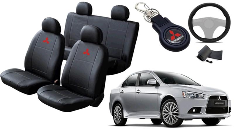 Imagem de Jogo de Capa Lancer GT 2010 a 2019 + Chaveiro + Capa de Volante: Conforto e Estilo em Harmonia