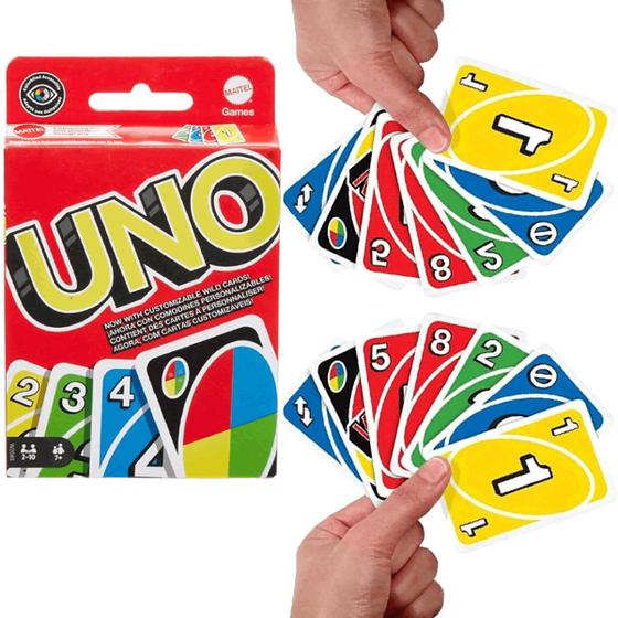 Imagem de Jogo de Cartas Baralho Uno Cartas Customizáveis Mattel