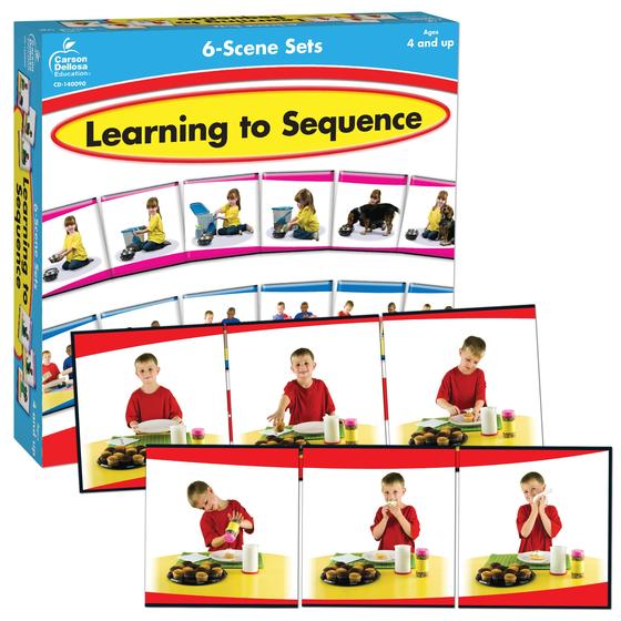 Imagem de Jogo de Cartas Carson-Dellosa Learning to Sequence - 48 Cartas