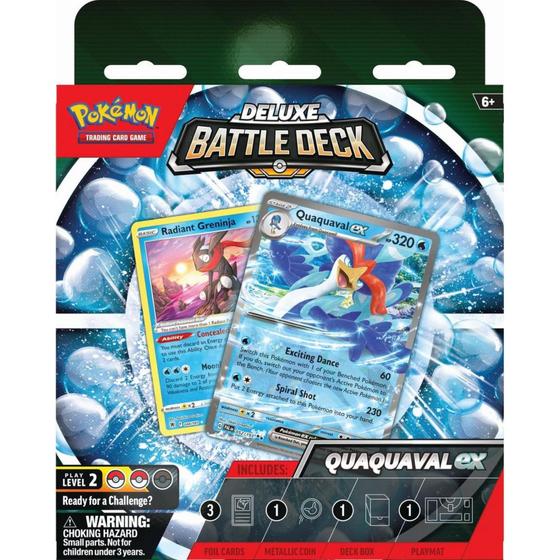 Imagem de Jogo de cartas colecionáveis Pokémon Quaquaval Deluxe Battle Deck