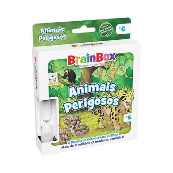 Imagem de Jogo De Cartas Educativo Brainbox Pocket: Animais Perigosos