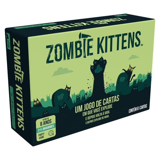 Imagem de Jogo de Cartas - Exploding Kittens: Zombie Kittens - Galápagos