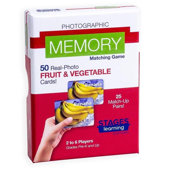 Imagem de Jogo de Cartas Memória de Frutas - Material Didático para Estágios