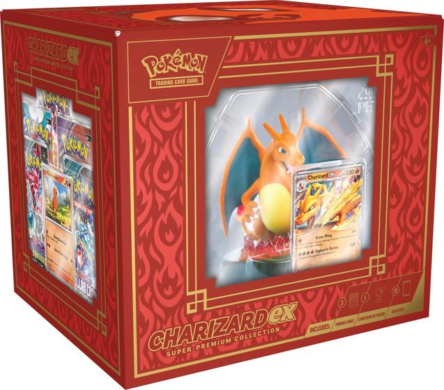 Imagem de Jogo de Cartas Pokémon Charizard ex - Coleção Super Premium