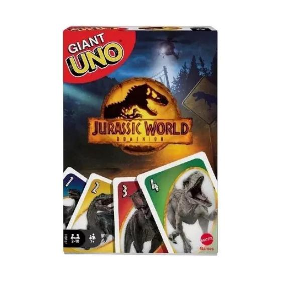 Imagem de Jogo de Cartas UNO Gigante Jurassic World Dominion - Mattel HBF57