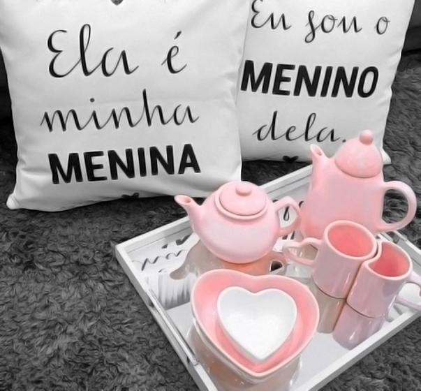 Imagem de Jogo De Chá Rosa Liso
