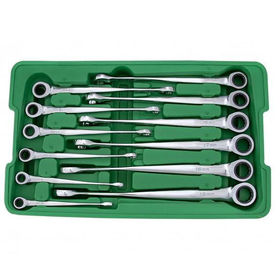 Imagem de Jogo de chave combinada catraca invertida 8 a 19 mm com 12 peças - Belzer