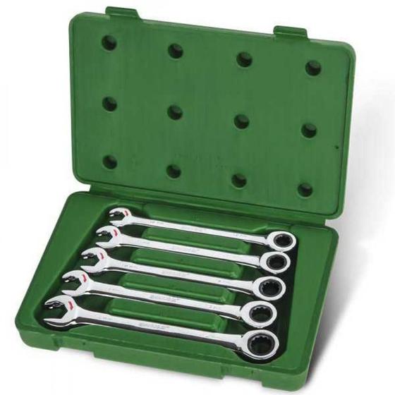 Imagem de Jogo de chave combinada com catraca 10 a 14 mm 5 peças - Speedy - Belzer