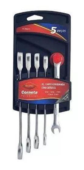 Imagem de Jogo De Chave Combinada Com Catraca 5 Peças - Corneta