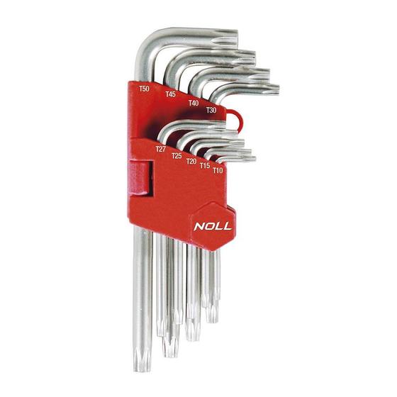 Imagem de Jogo De Chave Torx T10 A T50 Com 9 Pçs