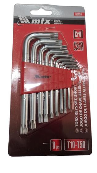 Imagem de Jogo de chave torx t10 - t50 9 pcs - 123059 - mtx