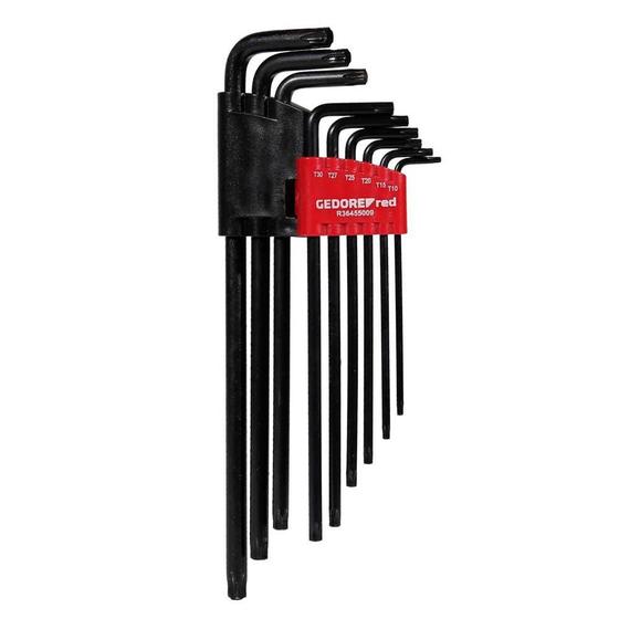 Imagem de Jogo de Chave Torx TX T10-T50 Longas Hexabular 9 Peças