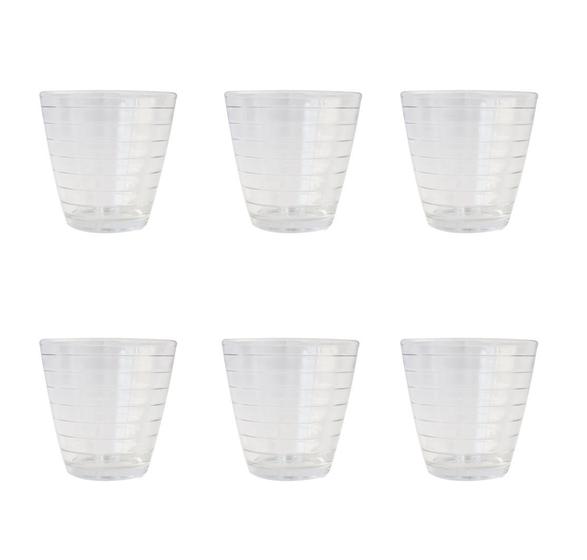 Imagem de Jogo de copo de vidro com 06 peças color dublin 250ml