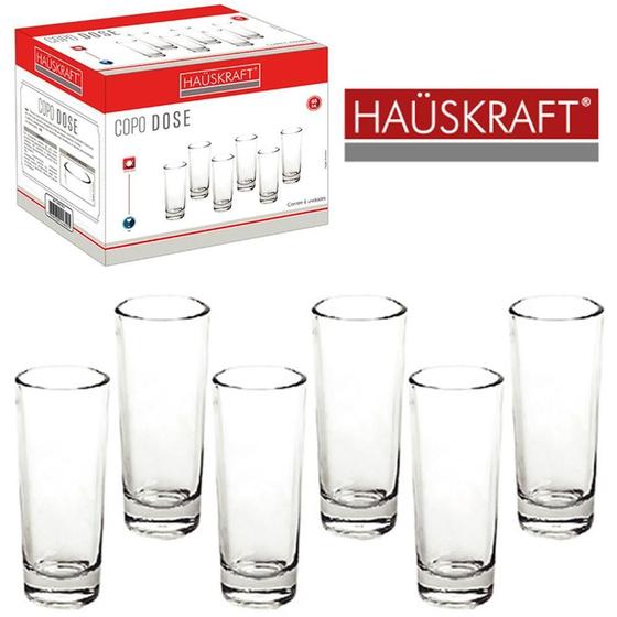 Jogo De Copo De Vidro Dose / Shot Titanium Com 6 Peças 65Ml Menor preço em Jogo De Copo De Vidro Dose / Shot Titanium Com 6 Peças 65Ml