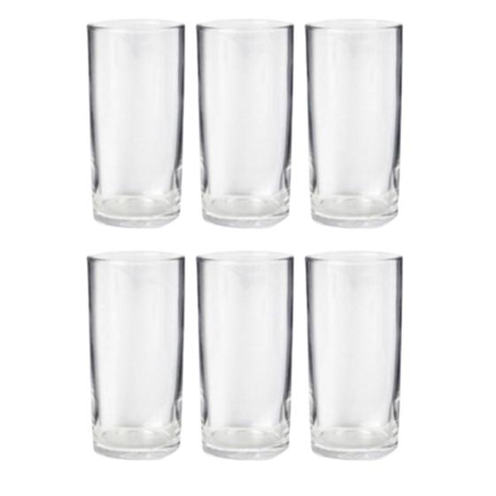 Imagem de Jogo de copo de vidro liso 300ml com 6 peças