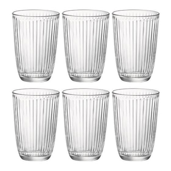 Jogo de copos alto em vidro Bormioli Rocco Line 396ml 6 peças é boa?