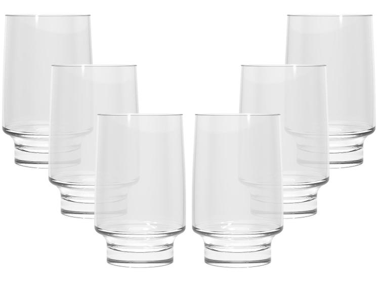 Jogo de Copos de Vidro 360ml 6 Peças Nadir – SM Firenze