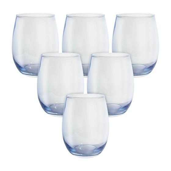Jogo de Copos de Vidro Ball Azul Espelhado 580ml - Casambiente Menor preço em Jogo de Copos de Vidro Ball Azul Espelhado 580ml - Casambiente