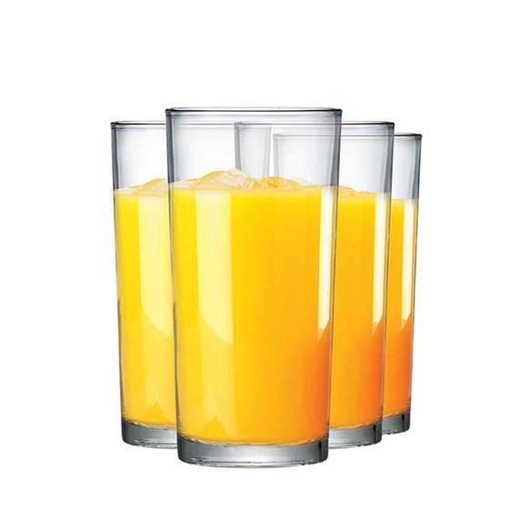 Imagem de Jogo de Copos de Vidro Long Drink Para Água e Suco 255ml 4 Pcs - Ruvolo