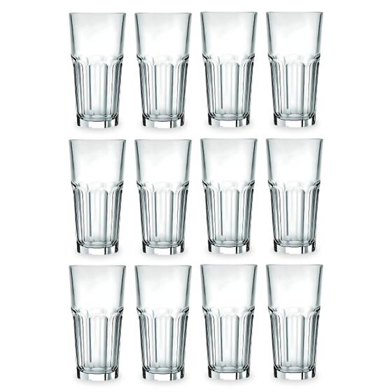Imagem de Jogo De Copos De Vidro Suco Agua 340ml Lumina C/12uni Ad