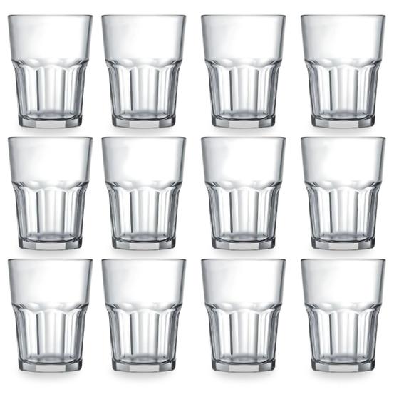 Imagem de Jogo De Copos De Vidro Suco Agua 410ml Lumina C/12uni Ad