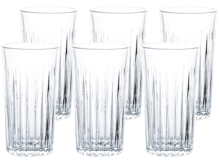 Jogo de Copos de Vidro Transparente 350ml 6 Peças Haus Concept Imperial