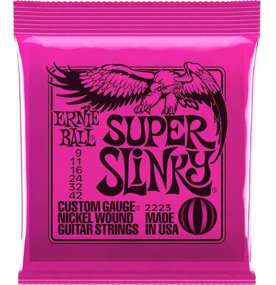 Imagem de Jogo de corda ernie ball guitarra 0,11 power slink 2220