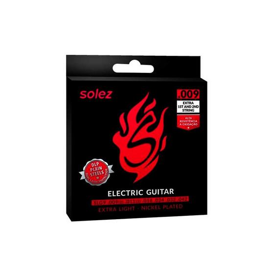 Imagem de Jogo De Cordas P/guitarra Solez 0.009" Slg9