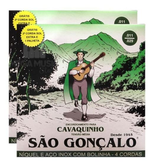 Imagem de Jogo De Cordas Para Cavaquinho São Gonçalo