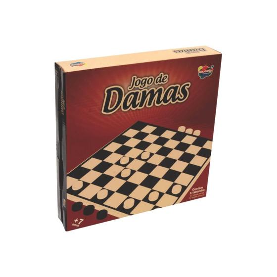 Imagem de Jogo de Damas em Madeira - 25 Pcs