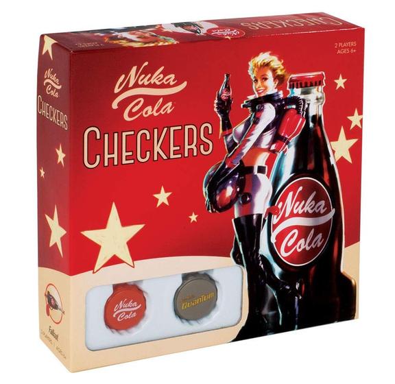 Imagem de Jogo de damas USAopoly Fallout Nuka-Cola Tema com 24 damas