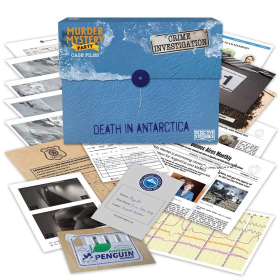 Imagem de Jogo de Detetive: Morte na Antártica - Mistério para +14 Jogadores (University Games)