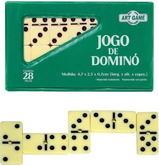 Imagem de Jogo de domino 7mm 28 peças art brink