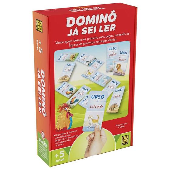 Imagem de Jogo de Dominó Ja Sei Ler - Grow