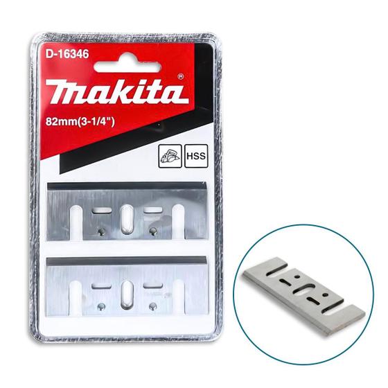 Imagem de Jogo de Faca Para Plaina Elétrica Makita 82MM 2 Lâminas Alta Durabilidade Tecnologia de Corte Avançada e Alta Performance Profissional D16346 