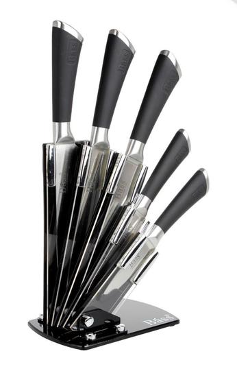Jogo de Facas Profissional 5 Peças Com Suporte R.101039 Belle Maison Menor preço em Jogo de Facas Profissional 5 Peças Com Suporte R.101039 Belle Maison