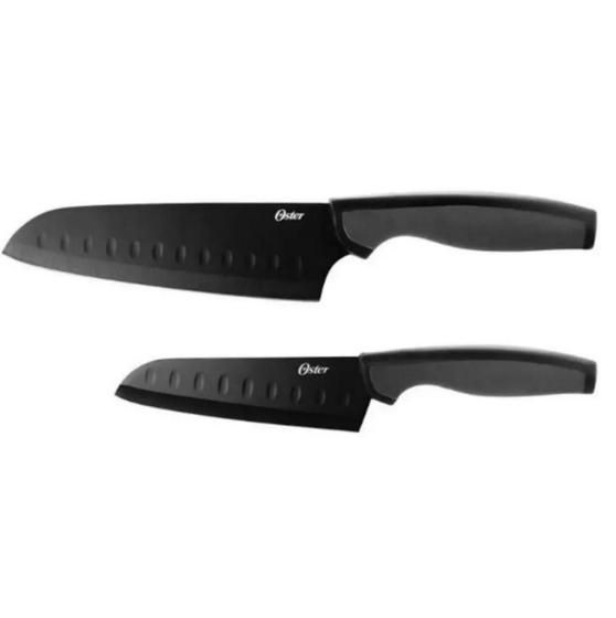 Imagem de Jogo De Facas Santoku 2 Peças Preto Slice Craft