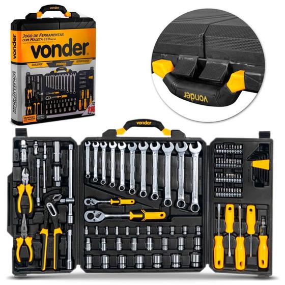 jogo De Ferramentas 110Pçs Cromo Vanadium Vonder Menor preço em jogo De Ferramentas 110Pçs Cromo Vanadium Vonder