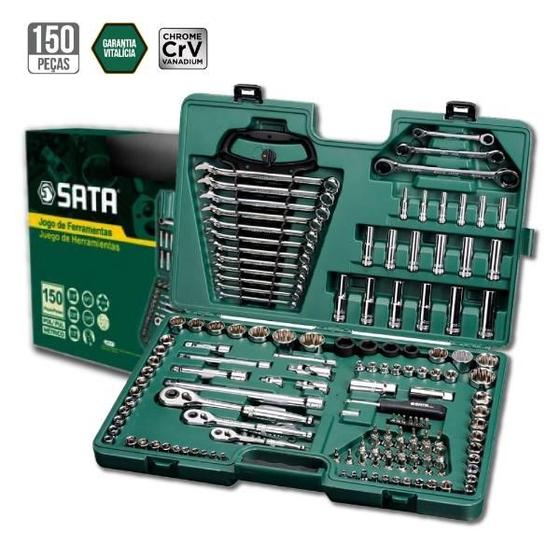 Jogo de Ferramentas 150 Peças Sata - ST09510SJ Menor preço em Jogo de Ferramentas 150 Peças Sata - ST09510SJ