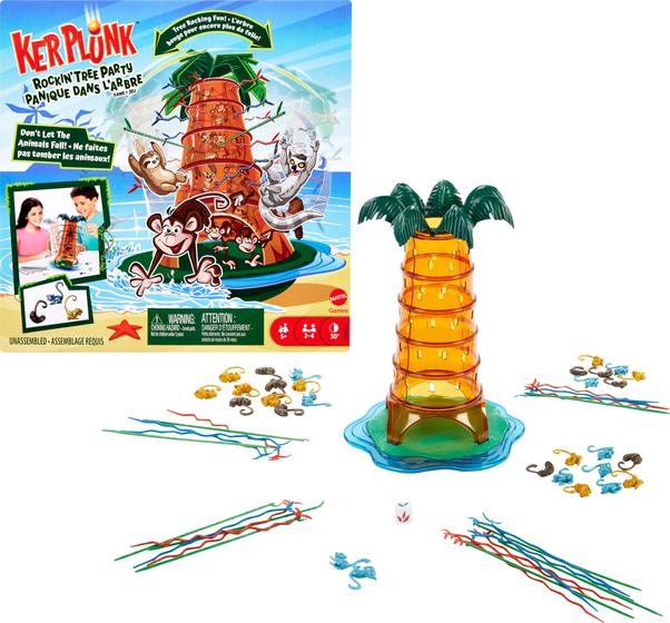 Imagem de Jogo de festa Mattel Games Kerplunk Rockin' Tree Family Nights