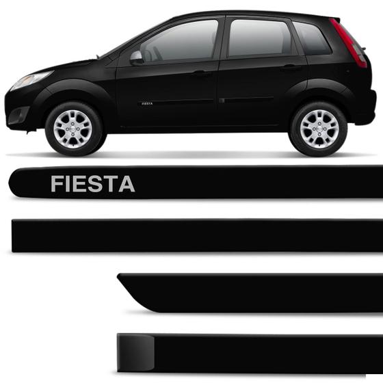 Jogo De Friso Lateral Ford Fiesta 2011 A 2014 Preto Ebony Cor Original Grafia Dupla Face Menor preço em Jogo De Friso Lateral Ford Fiesta 2011 A 2014 Preto Ebony Cor Original Grafia Dupla Face