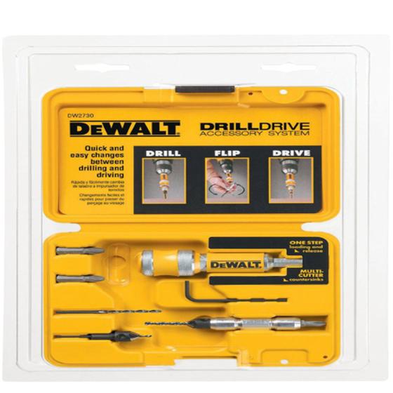 Imagem de Jogo De Furar Parafusar Troca Rapida 8 Pçs DeWalt DW2730