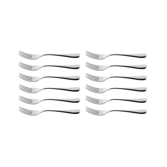 Imagem de Jogo De Garfo De Mesa Bistrô Inox Brinox Kit 12 Peças