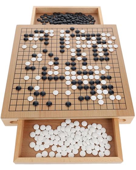 Imagem de Jogo de Go Tradicional WE Games 30cm - com Estojo de Madeira