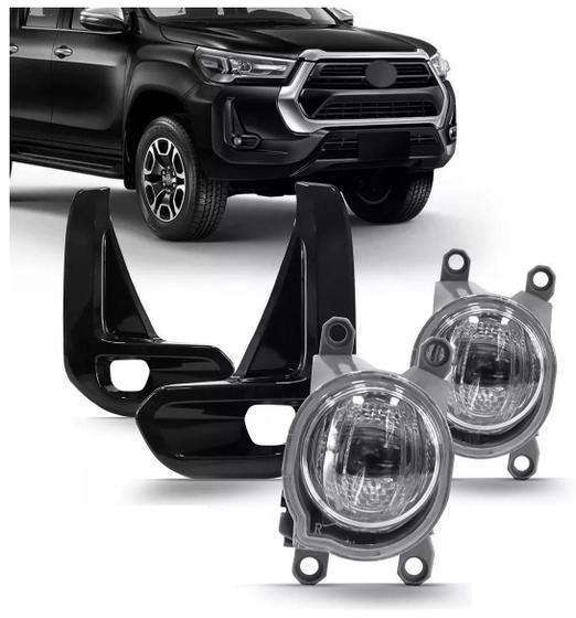 Imagem de Jogo de Grade e Milha com LED Hilux 2021 2022 2023 2024 2025